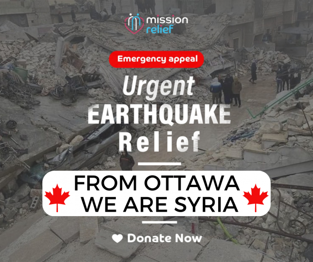 Urgent Earthquake Relief: From Ottawa, we are Syria